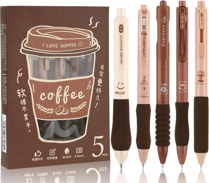 Coffee Gel Pens(Ink Color - Black)