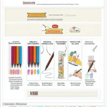 Kids drawing colour pencils set of 12