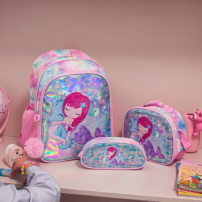 Cute girls character school bag set