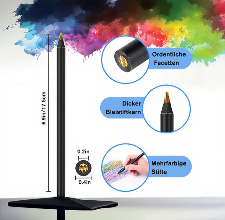 Rainbow color pencils