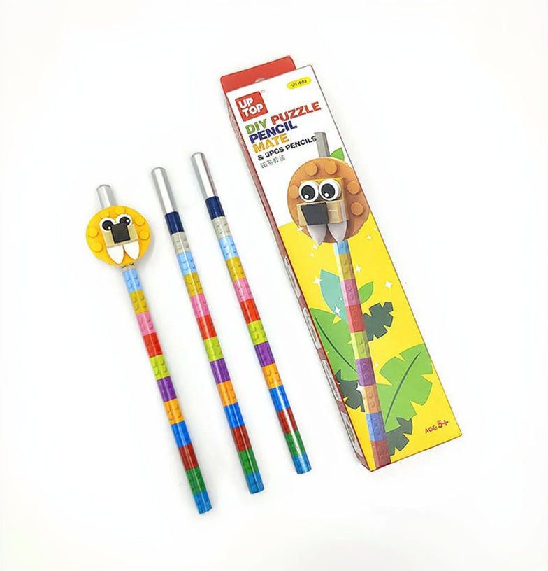 Kids DIY block pencil