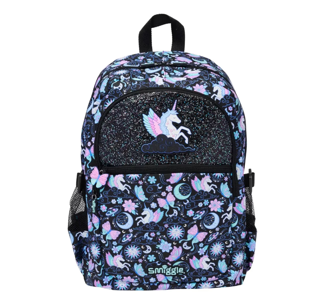 Unicorn print glitter backpack for kids
