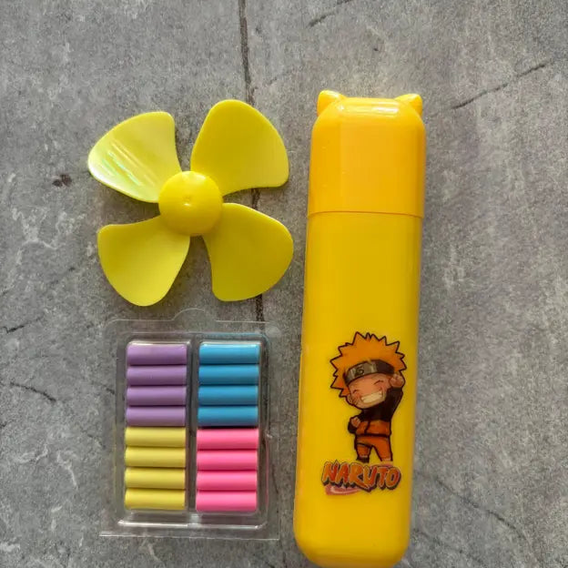 Naruto electric eraser with refill rubber for kids