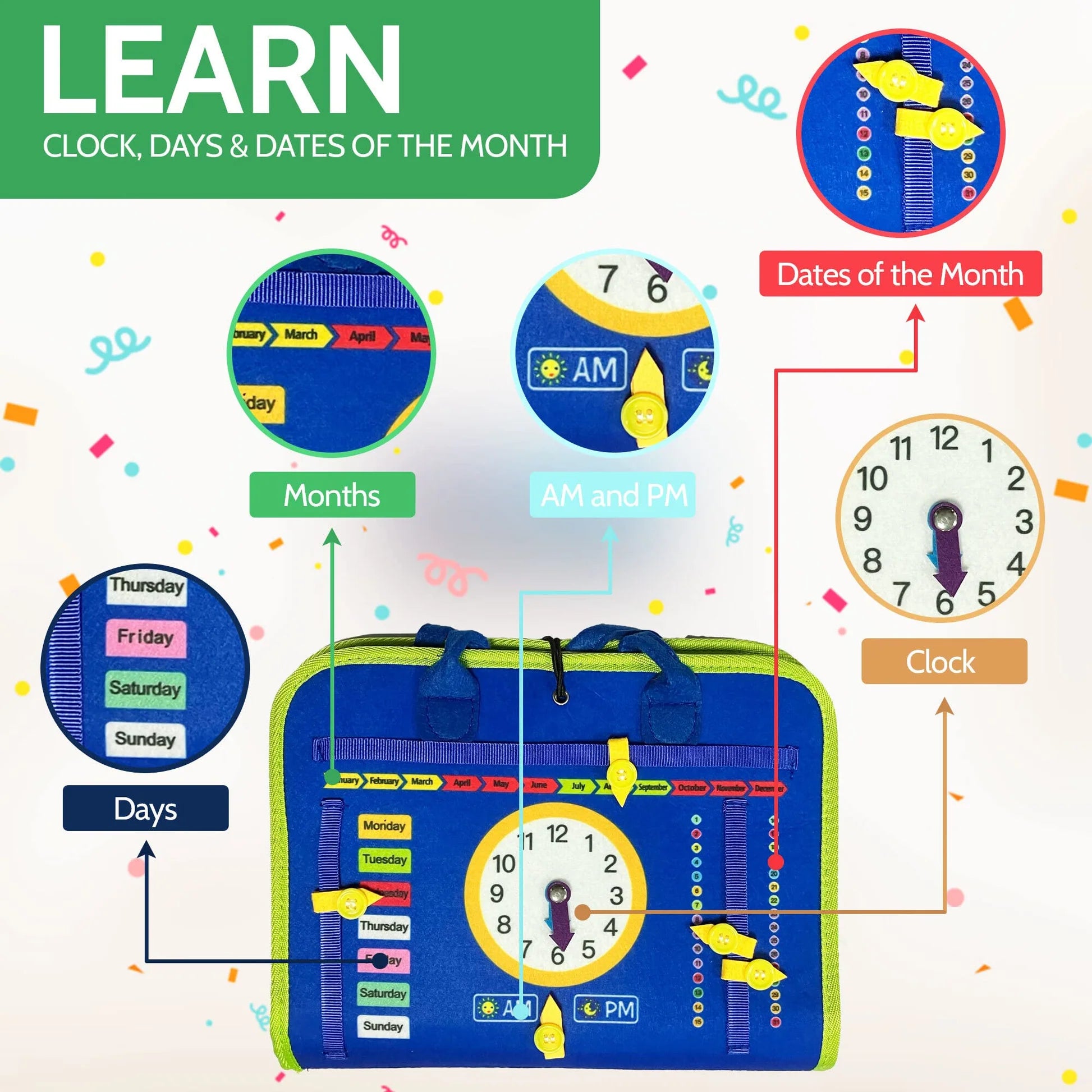Educational life skills learning toy for kids