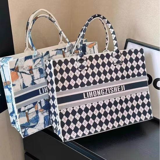 Branded Large Capacity Felt Tote