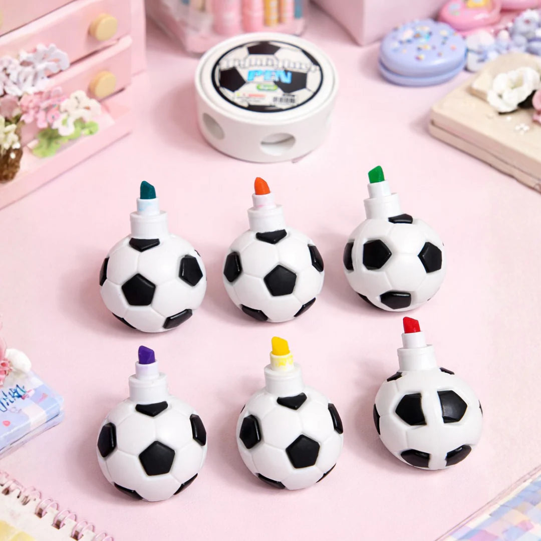 Sports-themed football spinner highlighter for students