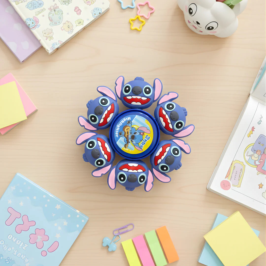 Stitch cartoon spinner highlighter with cute character design