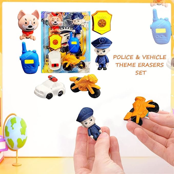 Police theme eraser