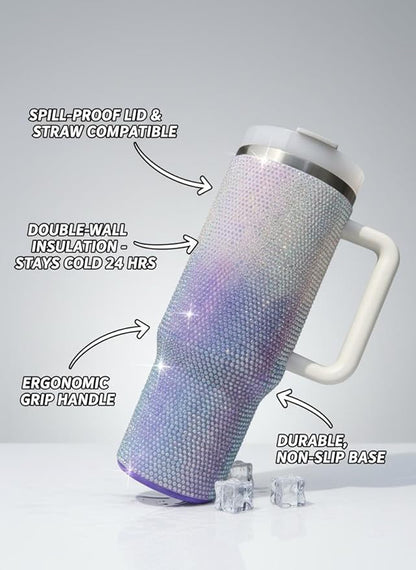 Glitter Rhinestone Tumbler