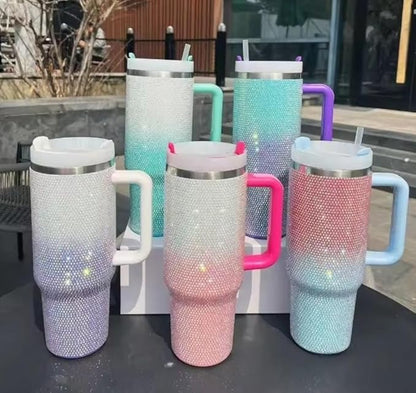 Glitter Rhinestone Tumbler