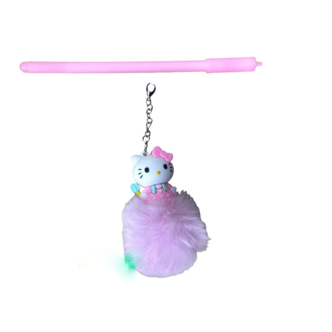 Cute Kitty Pom Pom Writing Pen