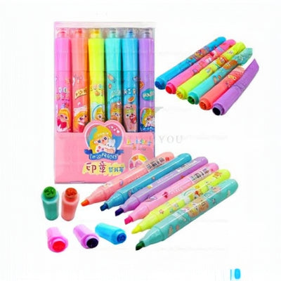 Cute fruit scented highlighter pen set
