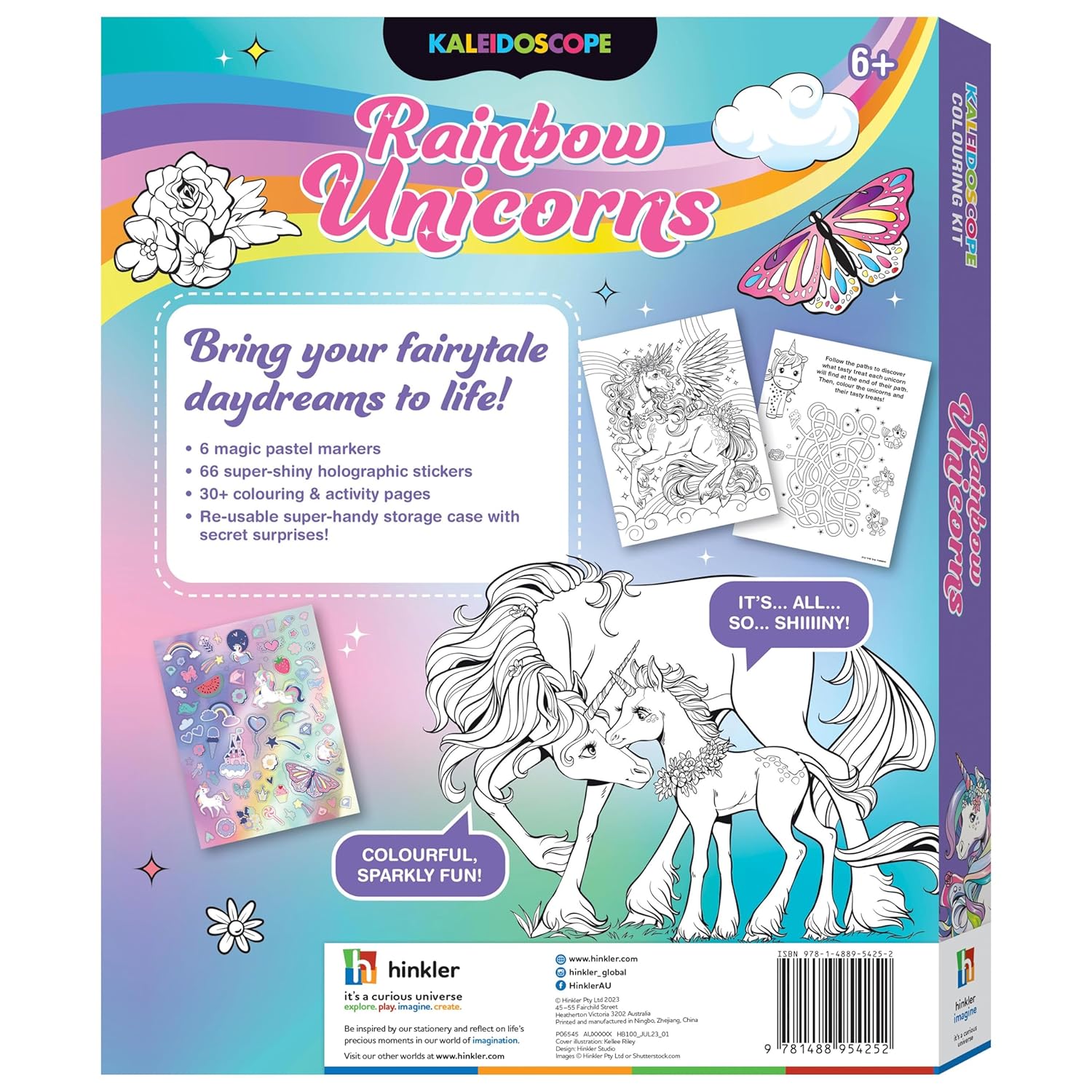 Kaleidoscope Colouring Kit Rainbow Unicorns