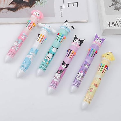 10-in-1 Multicolor Kitty Pen for Kids