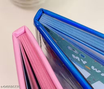 Space themed lock diary notebook