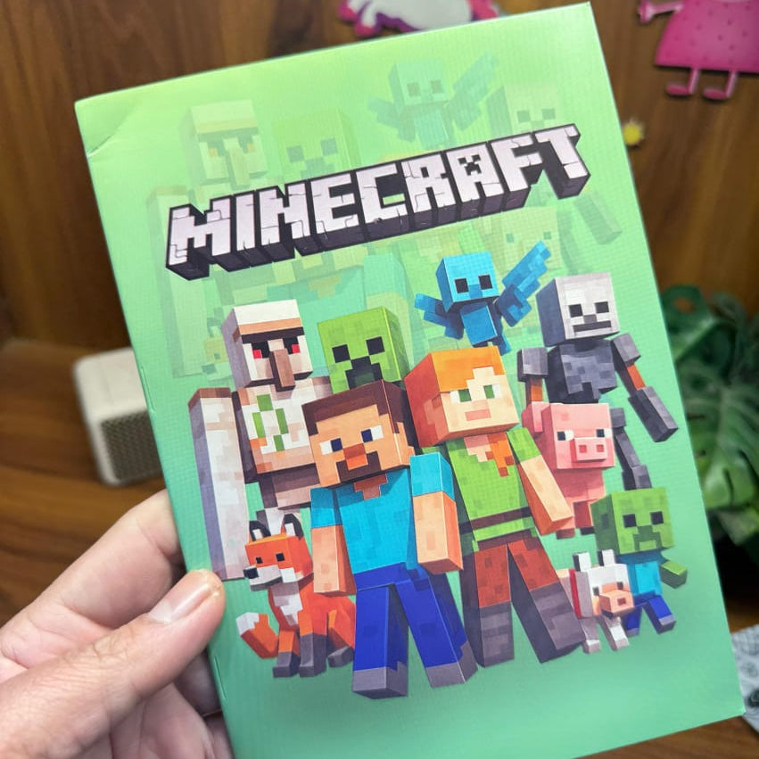 Minecraft theme notebook for kids