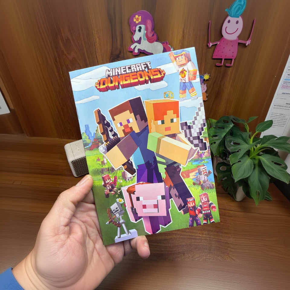 Minecraft theme notebook for kids