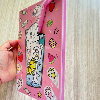 Cute cartoon straw cover diary