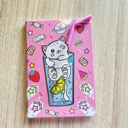 Cute cartoon straw cover diary