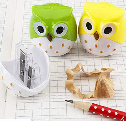 Cute Owl Double Hole Sharpener