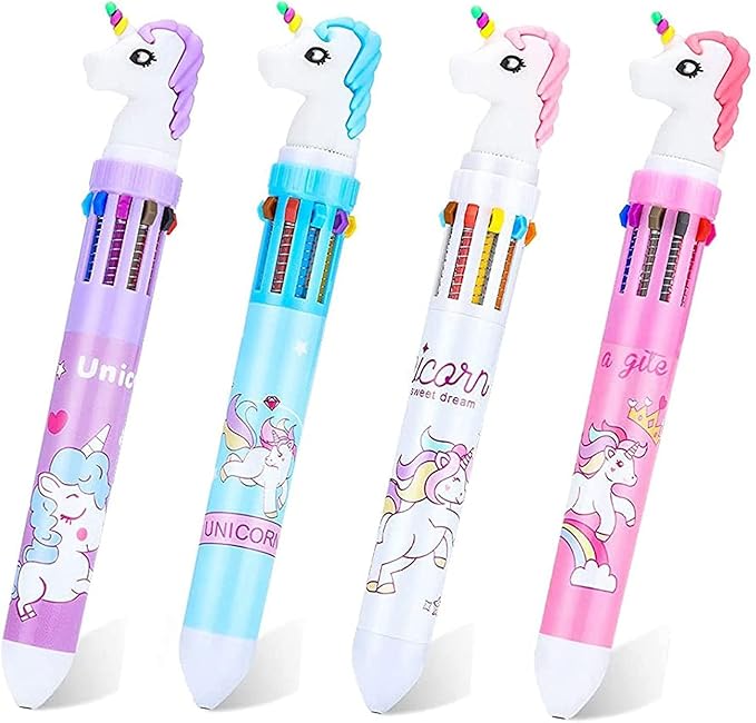 PDY Fashion Unicorn 10-in-1 Multicolor Retractable Ballpoint Pen