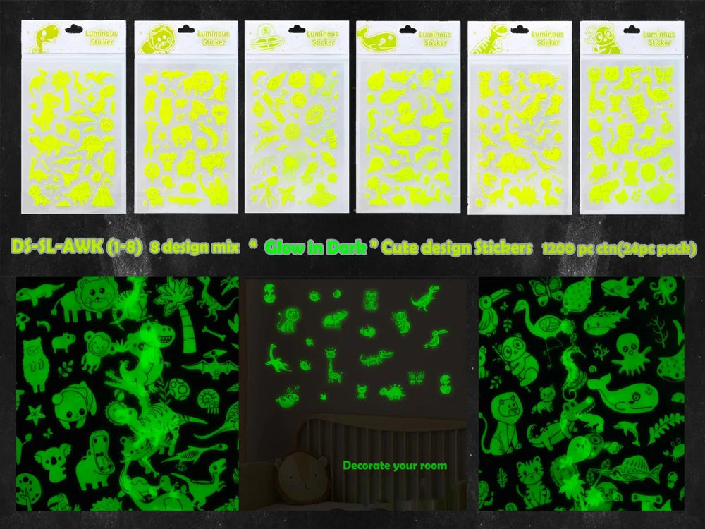 PVC Multicolor Wall & Gift Stickers