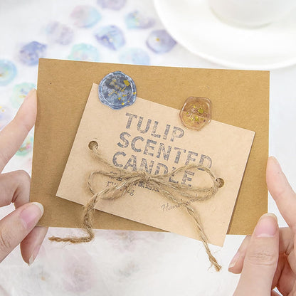 Pastel Wax Seal Puffy Stickers