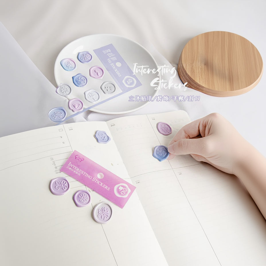 Pastel seal stickers