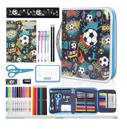  Kids Football Art & Coloring Activity Kit
