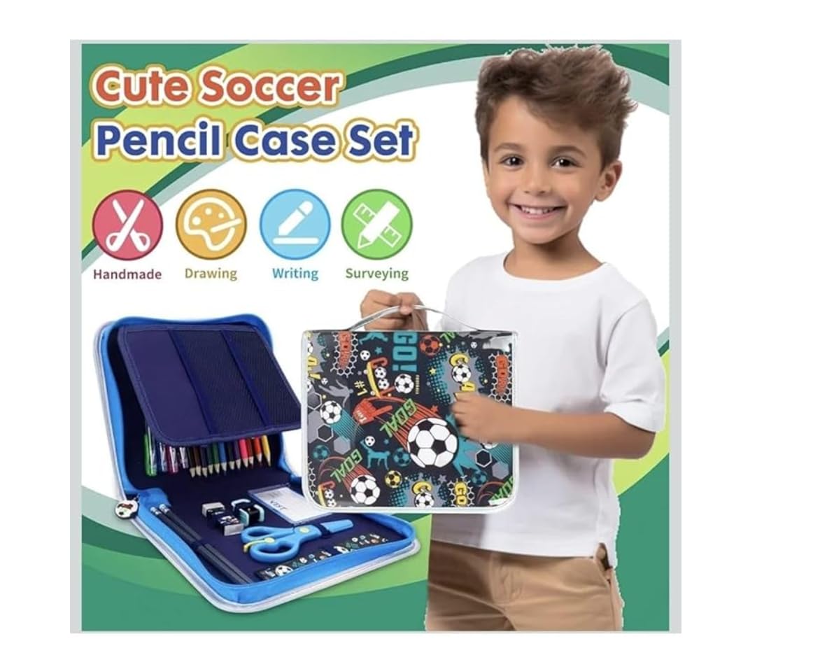 Kids Football Art & Coloring Activity Kit