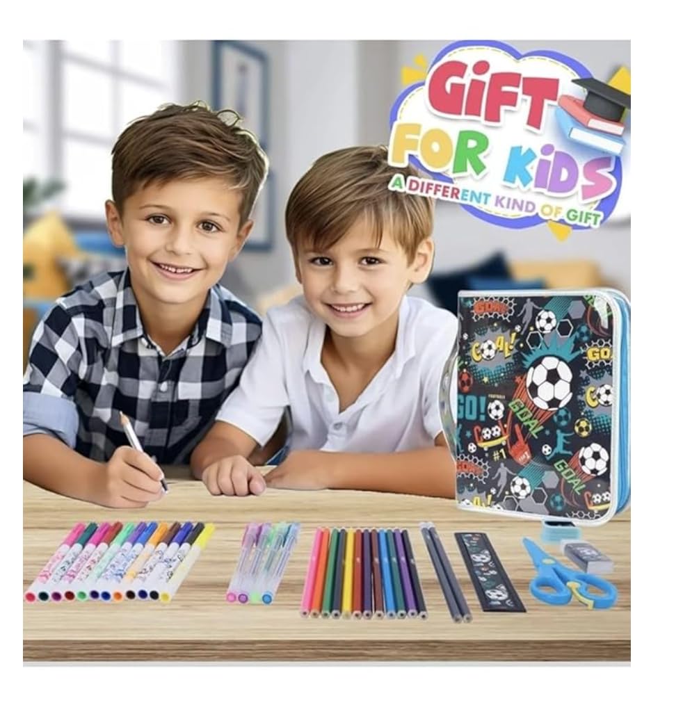 Kids Football Art & Coloring Activity Kit