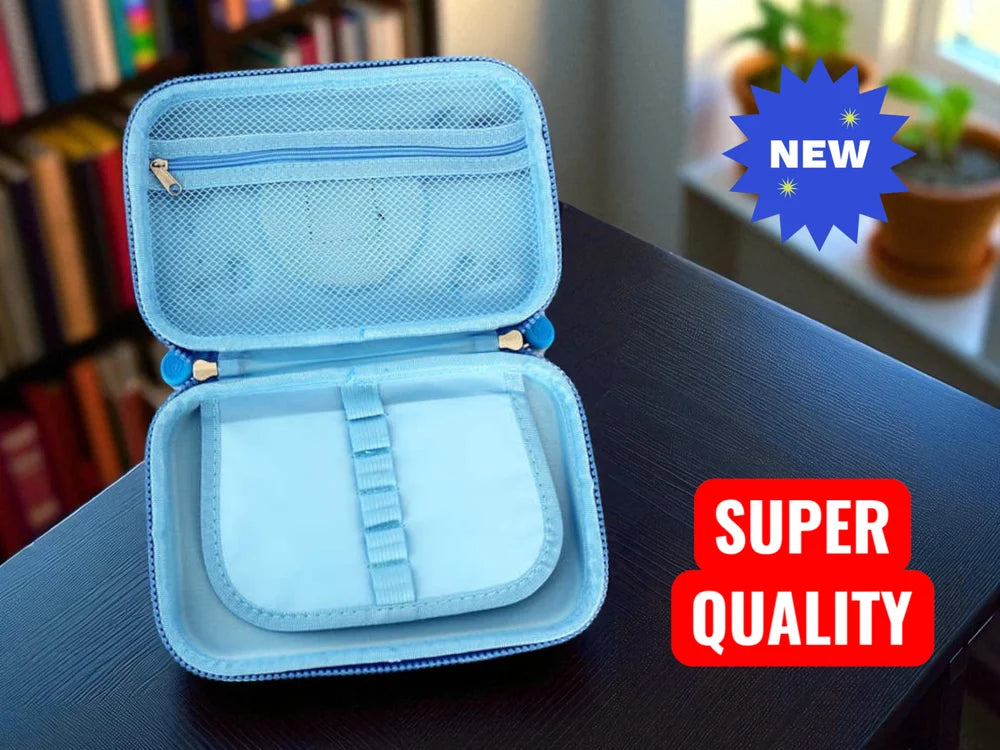 Space Theme Pencil Box with Calculator