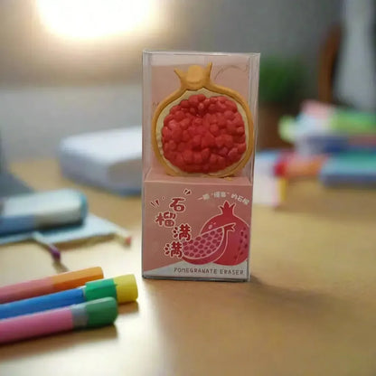 Cute Pomegranate Pop 3D Eraser for School