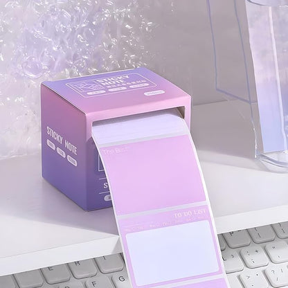 Pull-Out Sticky Notes Roll – Pastel To-Do List & Memo Notes