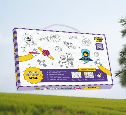 Banana Bear colouring tablemat