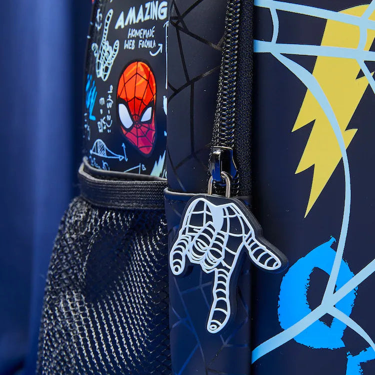 Spider hero graphic school backpack for kids