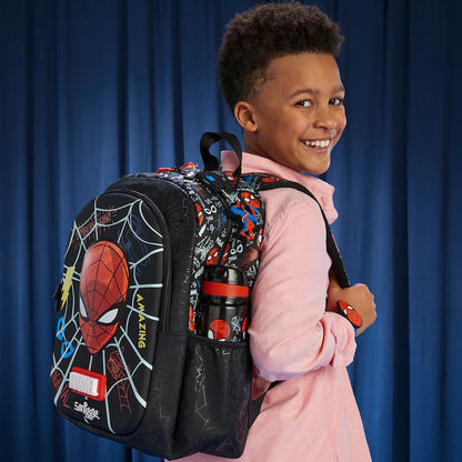 Spider hero graphic school backpack for kids