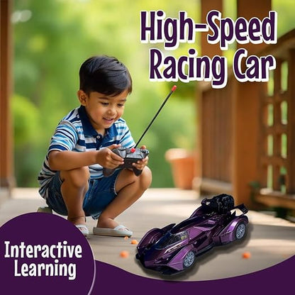 Stylish Purple RC Sports Car Toy
