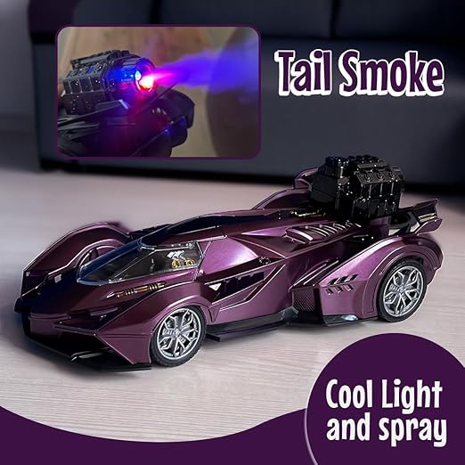 Stylish Purple RC Sports Car Toy