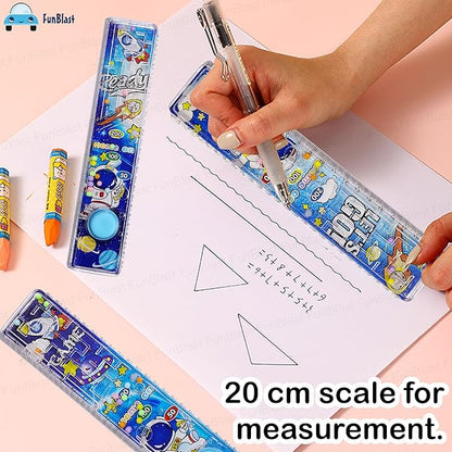 Space theme scale ruler set for kids stationery