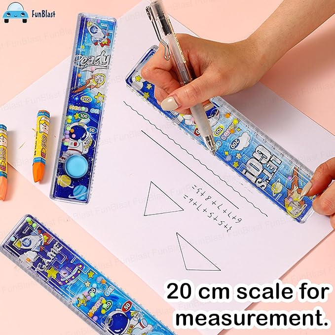 Space theme scale ruler set for kids stationery