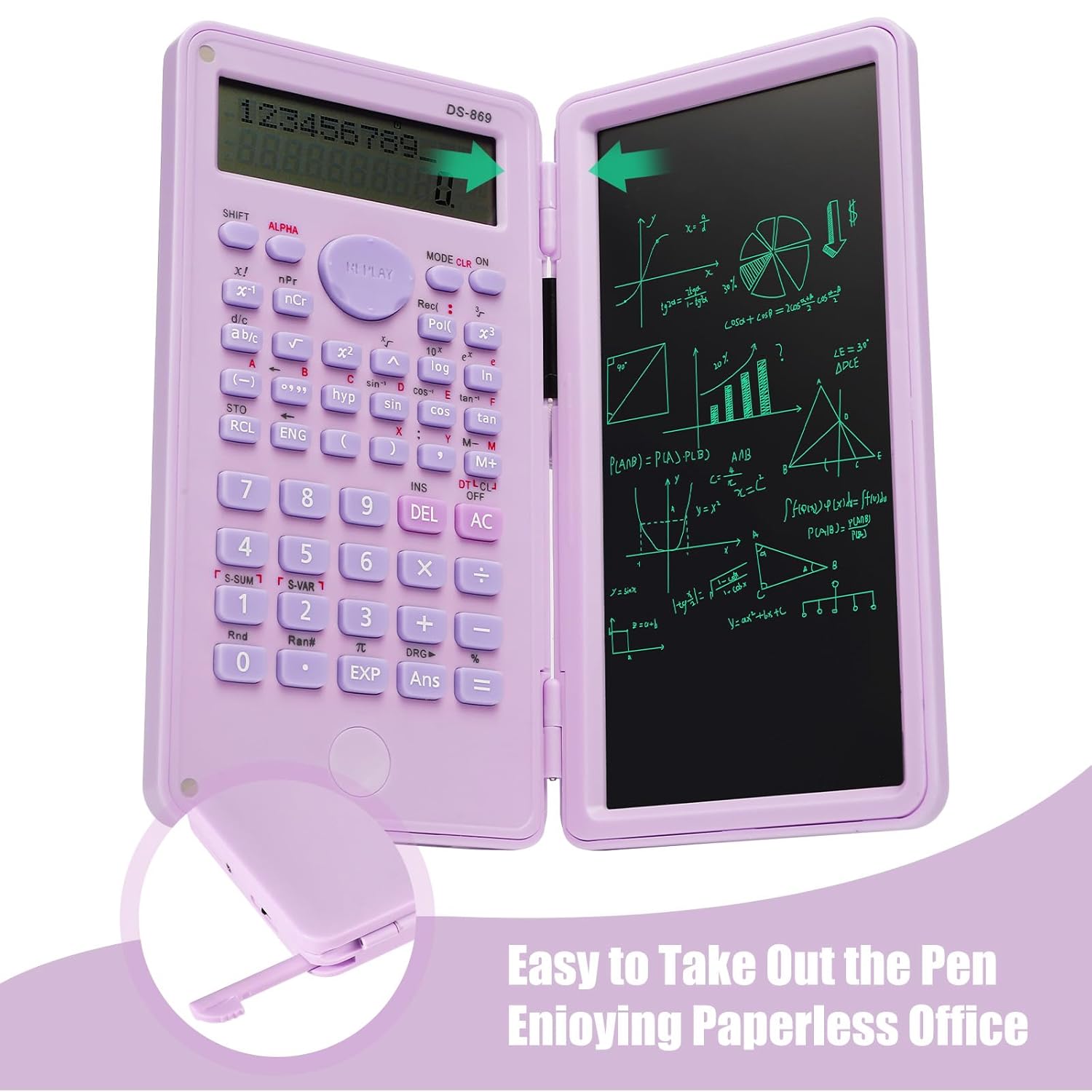Scientific Calculator with Notepad Tab