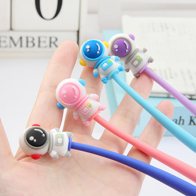Space themed gel pens with astronaut toppers