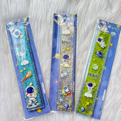 Space themed water gliter scale