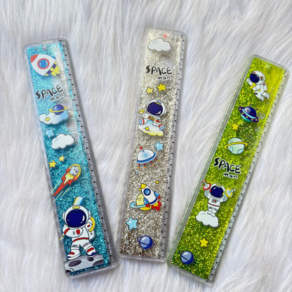 Space themed water gliter scale