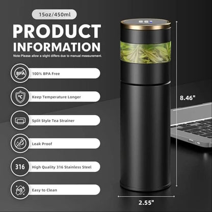 Smart Stainless Steel Water Bottle