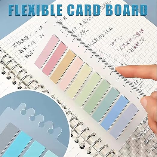 RetroTabs colour coded sticky notes with built in ruler