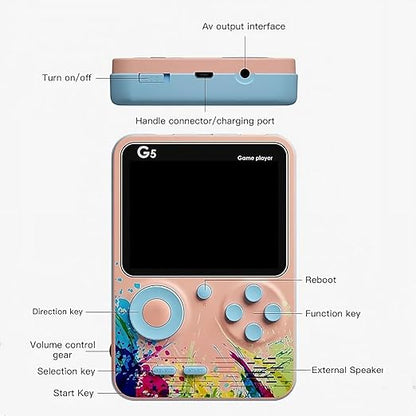 G5 500-in-1 Mini Retro Handheld Game Console