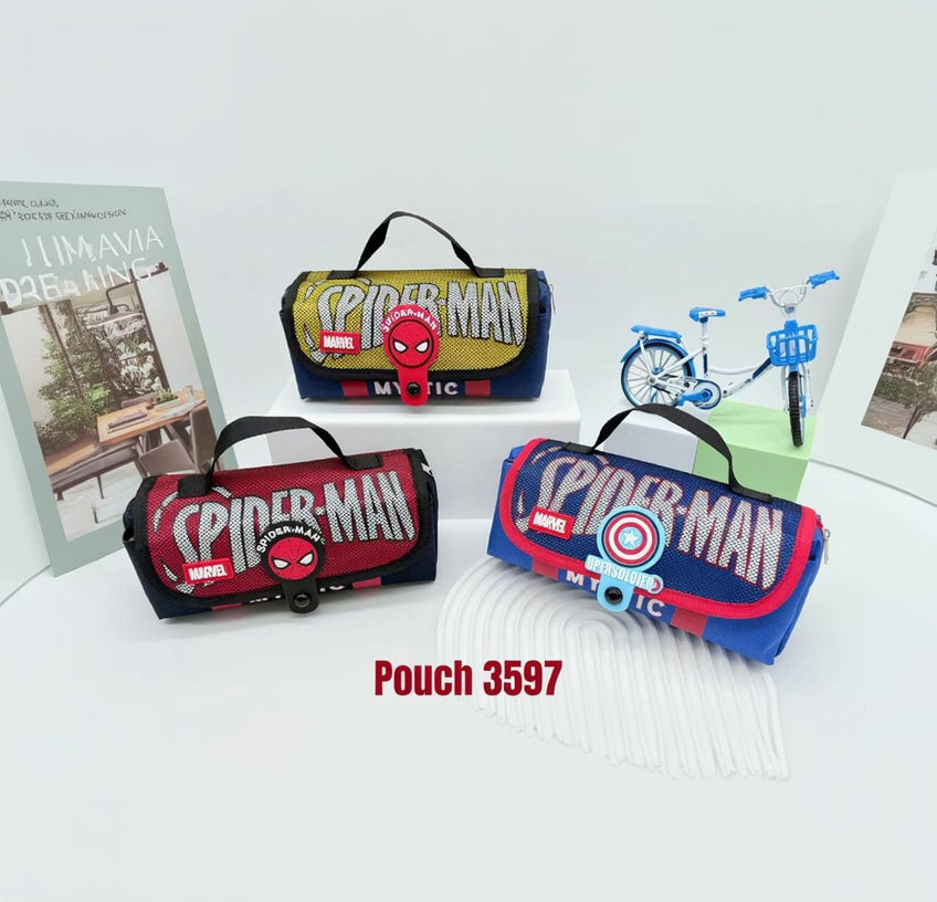 Double compartment pencil case Spiderman