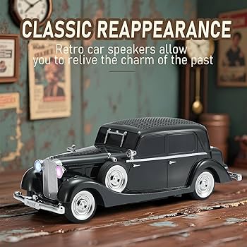 Vintage Retro Car Design Wireless Bluetooth Speaker